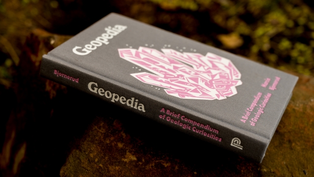 Geopedia angled book spine.