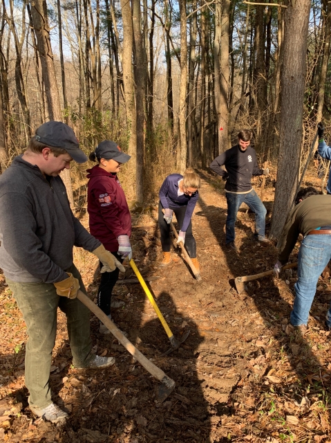 Volunteering at Meadow Lakes Preserve