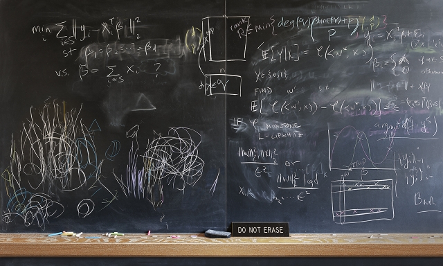 Chalkboard of Laura Balzano. Photograph by Jessica Wynne.