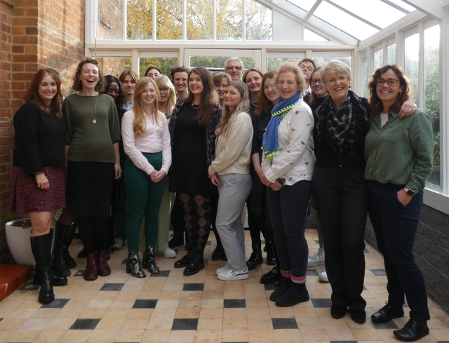 A group of staff from the Oxford office